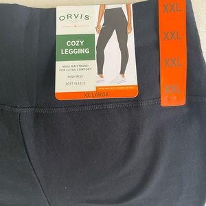 NWT!! 2 PAIRS of Orvis Fleece-lined Leggings, Size XXL